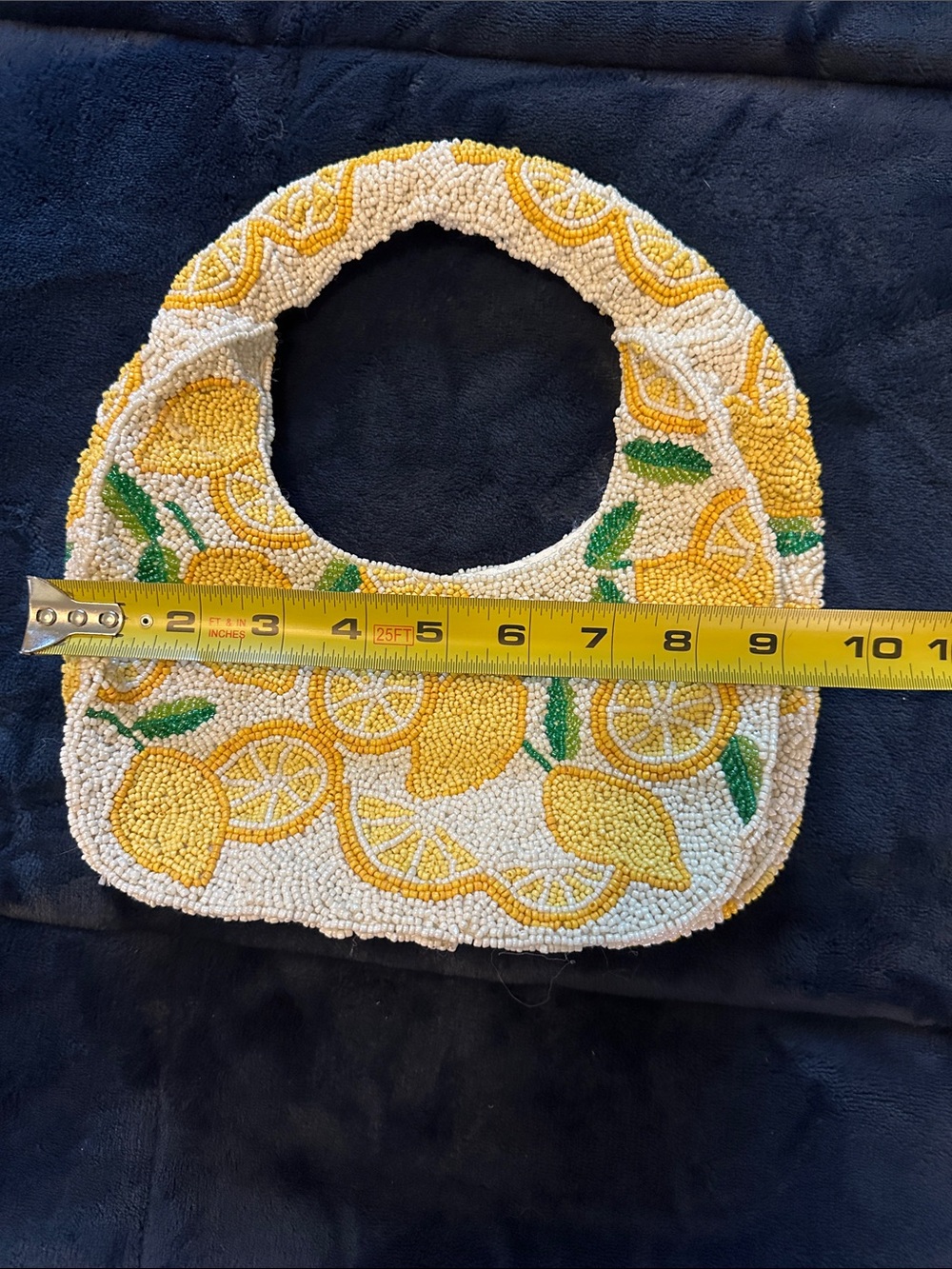 Beaded Lemon Motif Mini Bag - Yellow - Picture 10 of 11